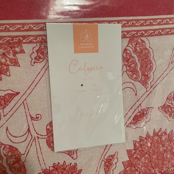 Amanda Lindroth Calypso bed set in watermelon - Picture 5 of 6